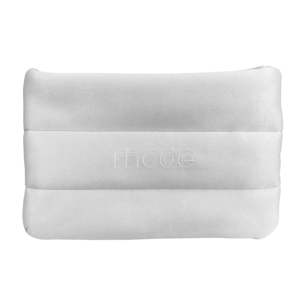 Rhode Skin Bubble Bag Gray Neoprene Puffer Makeup Cosmetic Travel Pouch